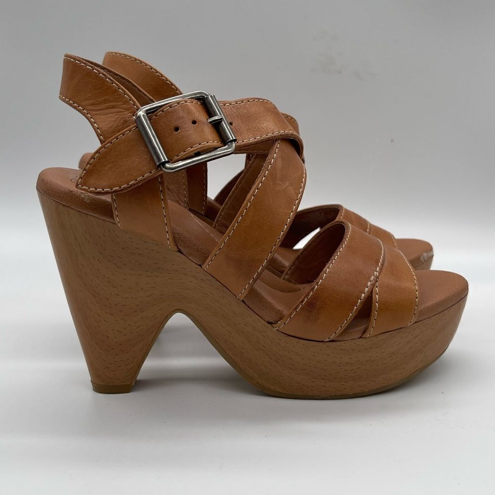 Lucky Brand Leather Platform Sandals